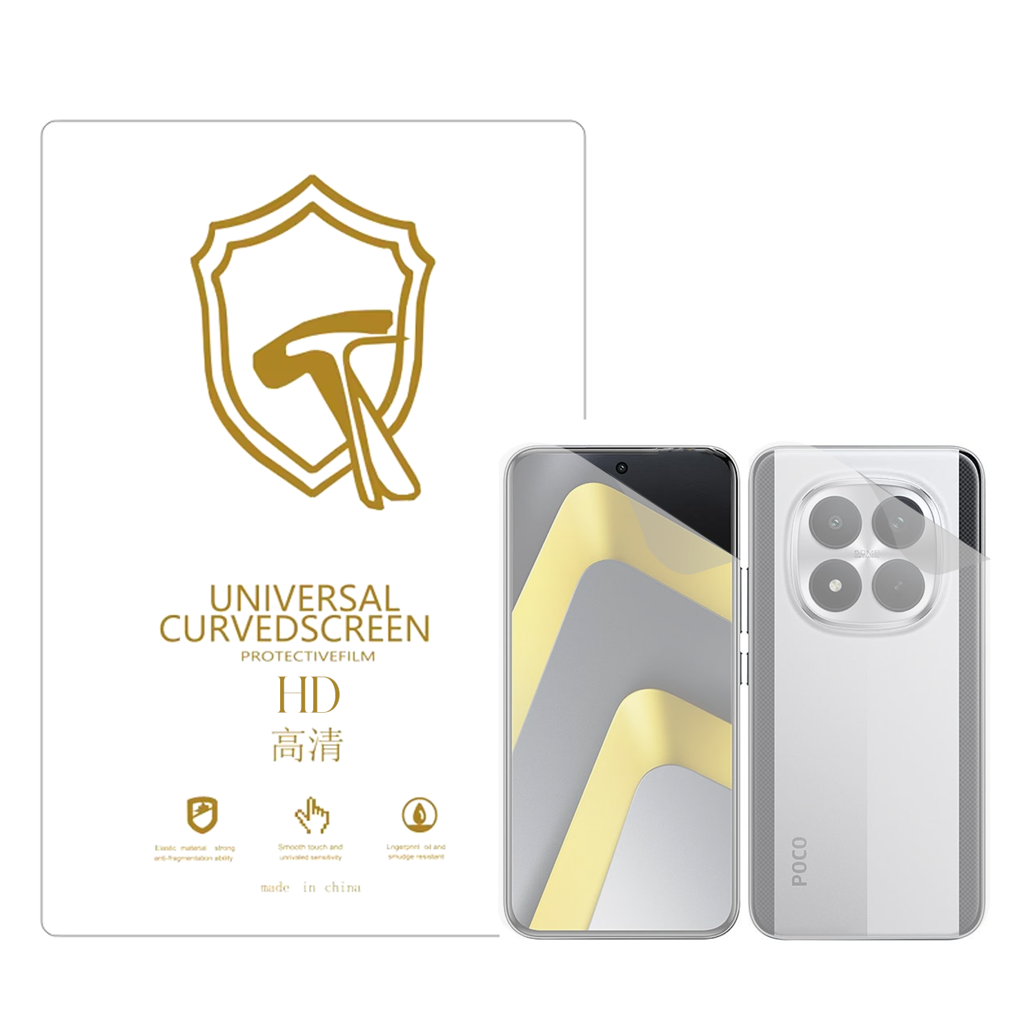 Microcase Xiaomi Poco M8 Pro ile Uyumlu Full Tpu Ön Arka Nano Koruma- EKM103