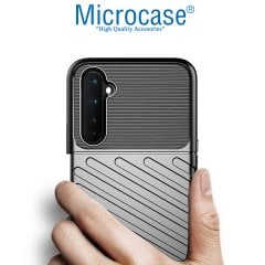 Microcase OnePlus Nord Thunder Serisi Darbeye Dayanıklı Silikon Kılıf - Siyah