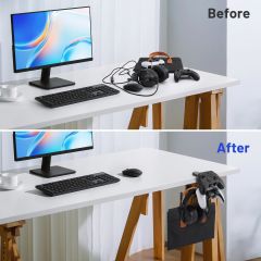 Microcase 2in1 Kulaklık ve Oyun Kolları İçin Masaya Monte Düzenleyici Tutucu - AL5049