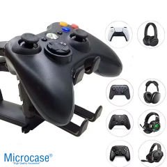 Microcase 2in1 Kulaklık ve Oyun Kolları İçin Masaya Monte Düzenleyici Tutucu - AL5049