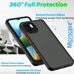 Microcase Xiaomi Redmi A1 / A1 Plus London Serisi Darbeye Dayanıklı Kılıf - AL3415 Mavi