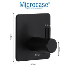 Microcase Yapışkanlı Metal Banyo Mutfak Eşya Havlu Vb. Ürün Askılığı -AL4619  2 Adet