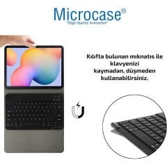 Microcase Honor Pad X8 Tablet Uyumlu Bluetooth Klavyeli Standlı Kılıf Siyah - BKK4