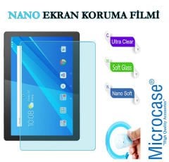 Microcase Lenovo TAB M10 10.1 X505F 4G LTE Tablet ZA490043TR Tablet Silikon Tpu Soft Kılıf - Siyah + Nano Esnek Ekran Koruma Filmi