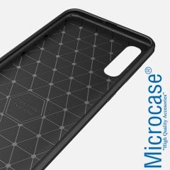 Samsung Galaxy A50 Brushed Carbon Kılıf + CAM