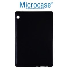 Microcase Lenovo TAB M10 10.1 X505F 4G LTE Tablet ZA490043TR Tablet Silikon Tpu Soft Kılıf - Siyah + Ekran Koruma Filmi