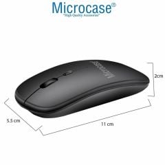 Microcase Samsung S8 Ultra - S9 Ultra Tablet için Tablet Bluetooth Touchpad Klayve + Mouse + Kılıf- BKK19