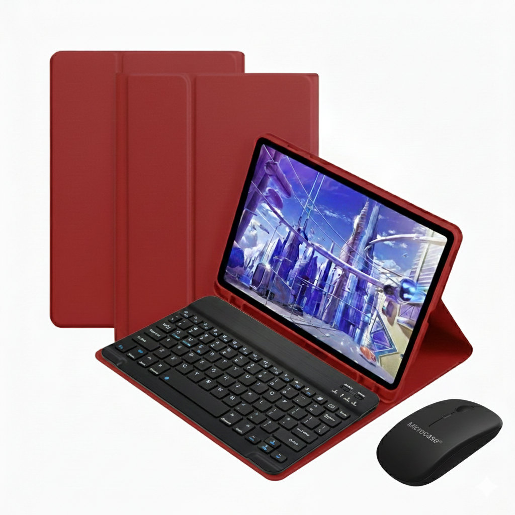 Microcase HONOR PAD X8 Tablet için Bluetooth Klavye ve Mouse + Kılıf BKK6