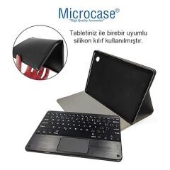 Microcase Honor Pad X8 Tablet Uyumlu Bluetooth Touchpad Klavye+Bluetooth Mouse+Standlı Kılıf-BKK7