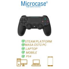 Microcase Ps 4 Joystick Tablet Telefon Pc Uyumlu Titreşimli Oyun Kolu - AL4894 1 Adet