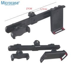 Microcase 2in1 Çift Başlıklı Ayarlanabilir 1 Telefon 1 Tablet Tutucu Başlık - AL5062