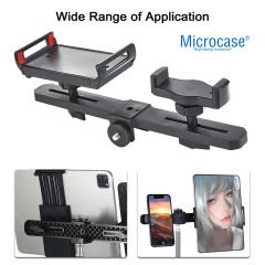 Microcase 2in1 Çift Başlıklı Ayarlanabilir 1 Telefon 1 Tablet Tutucu Başlık - AL5062