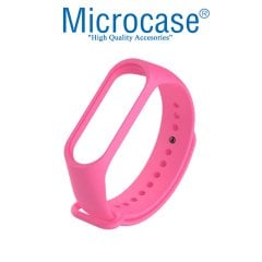 Microcase Xiaomi Mi Band 5 Silikon Kordon Kayış - PEMBE