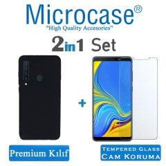Microcase Samsung Galaxy A9 2018 Premium Mat Silikon Kılıf + CAM