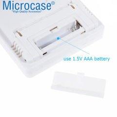 Microcase Dijital Termometre Sıcaklık Ve Nem Ölçer Masa Saati Higrometre-AL4562