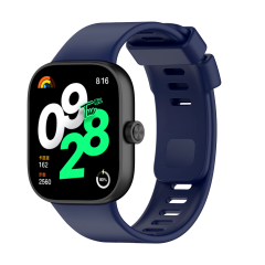 Microcase Xiaomi Redmi Watch 4/Mi Band 8 Pro/Mi Band 9 Pro ile Uyumlu Delikli Silikon Kordon Kayış - KY6540