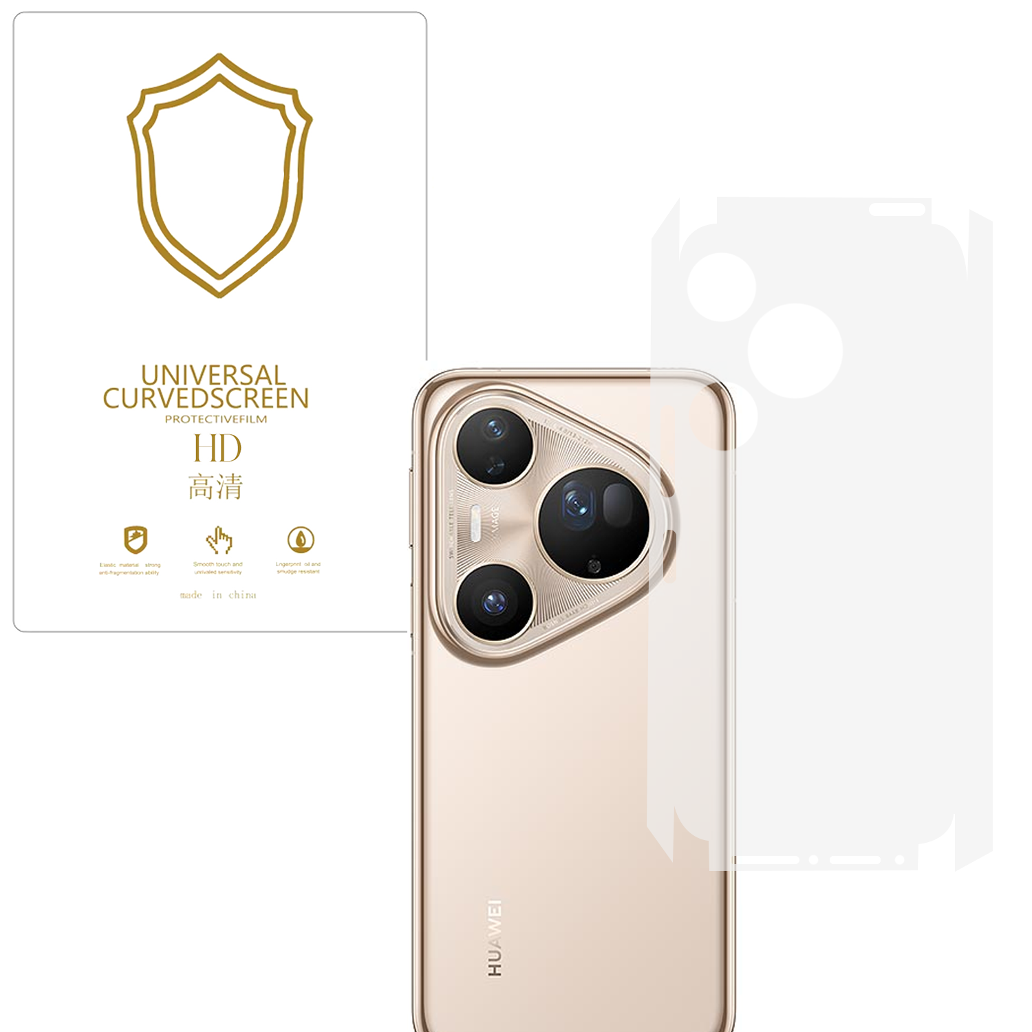 Microcase Huawei Pura 80 Ultra ile Uyumlu Tpu Arka ve Yan Nano Koruma- EKM115