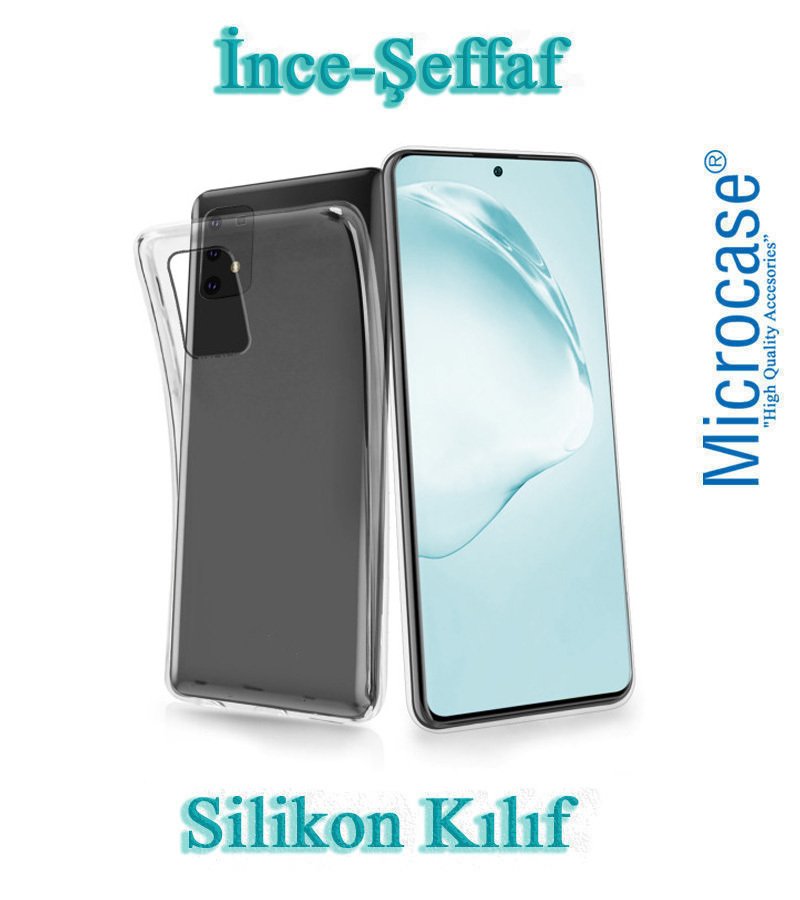 Microcase Samsung Galaxy A91 İnce 0.2 mm Soft Silikon Kılıf - Şeffaf