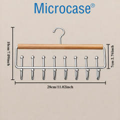 Microcase Çok Amaçlı 360 Derece Dönen Kancalı 16 Başlıklı Metal Elbise ve Şapka Askılığı 1 Adet AL5708