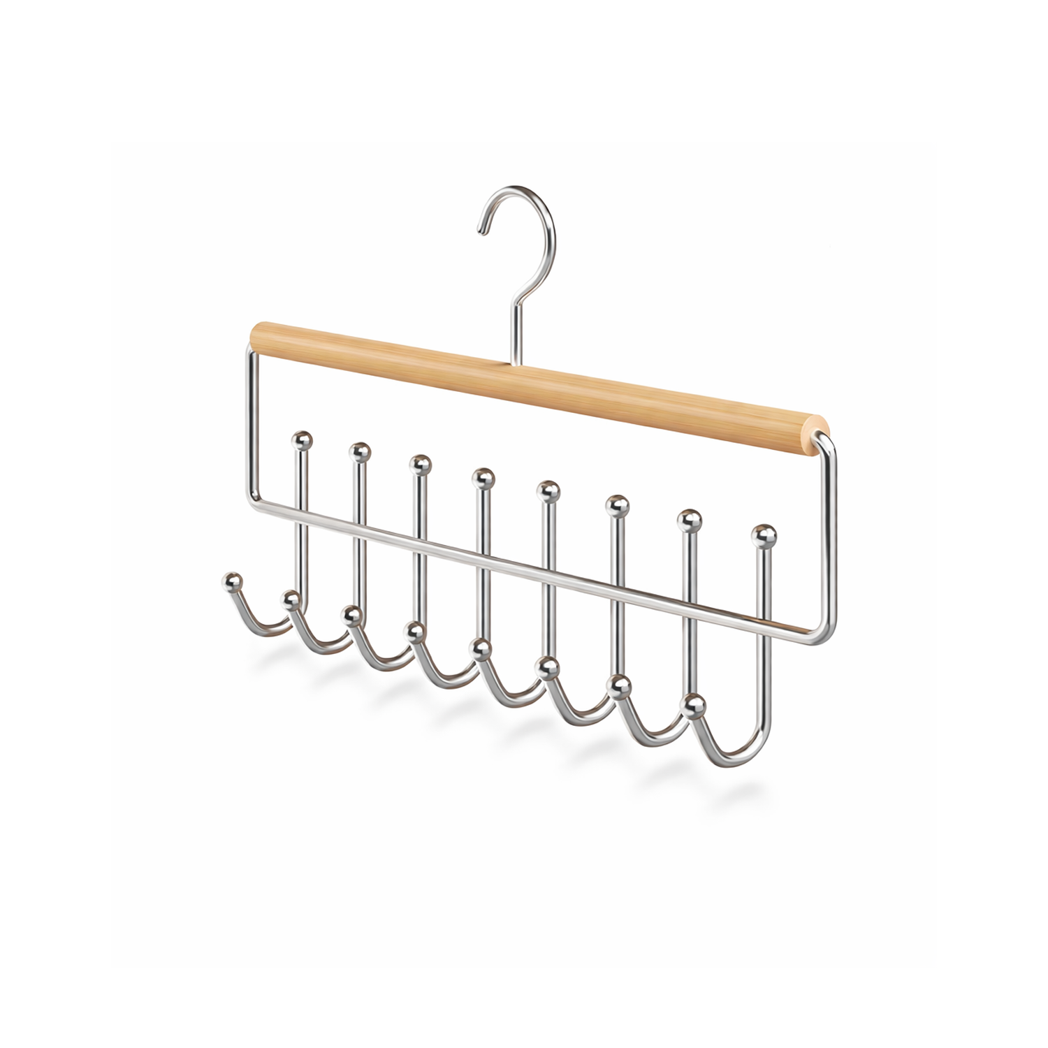 Microcase Çok Amaçlı 360 Derece Dönen Kancalı 16 Başlıklı Metal Elbise ve Şapka Askılığı 1 Adet AL5708