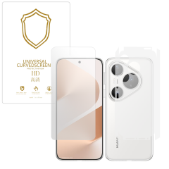 Microcase Huawei Pura 80 Pro ile Uyumlu Full Tpu Ön Arka ve Yan 360 Nano Koruma- EKM116