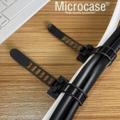 Microcase Kendinden Yapışkanlı Microcase Ayarlanabilir Yapışkanlı Kablo Düzenleyici ve Sabitleyici Klips 10 Adet AL5409