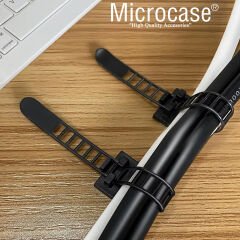 Microcase Kendinden Yapışkanlı Microcase Ayarlanabilir Yapışkanlı Kablo Düzenleyici ve Sabitleyici Klips 10 Adet AL5409