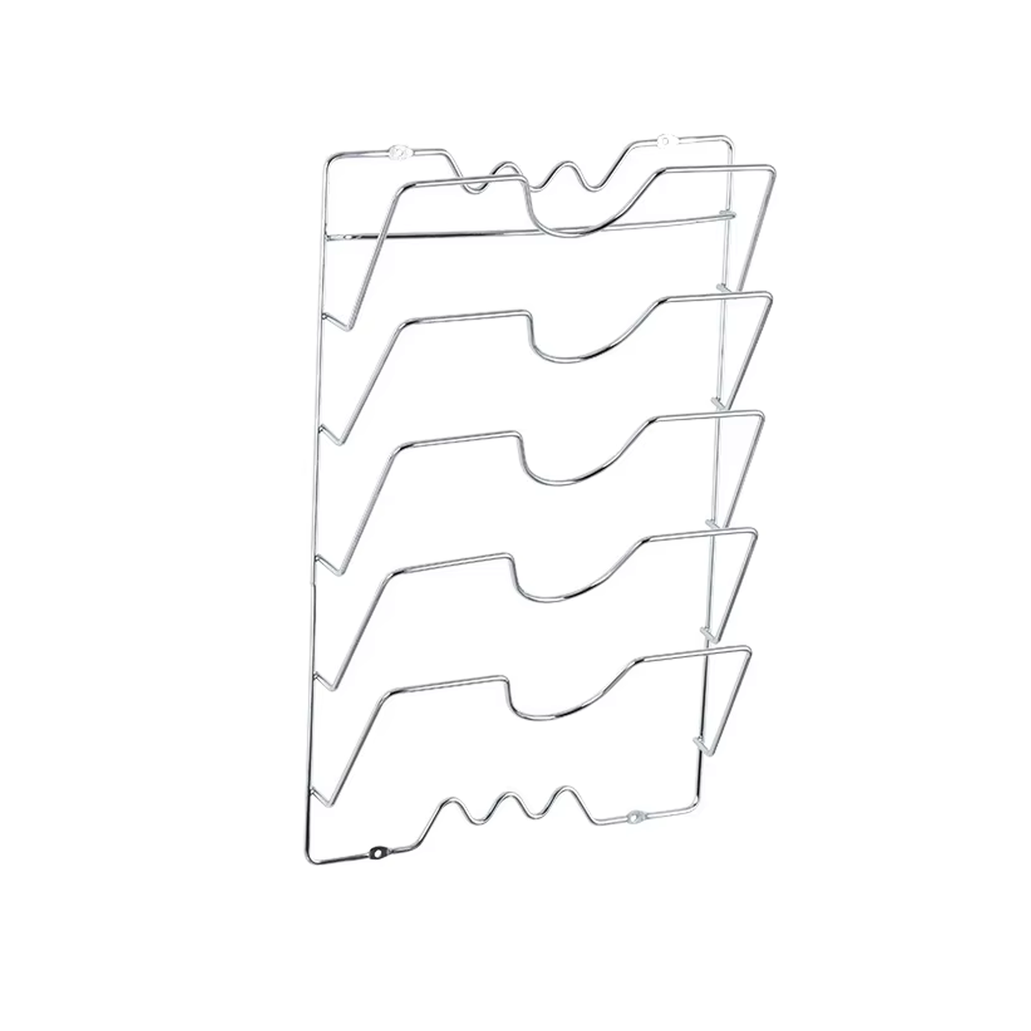 Microcase 5 Bölmeli Mutfak Düzenleyici Metal Tencere Kapağı Düzenleyici AL5716