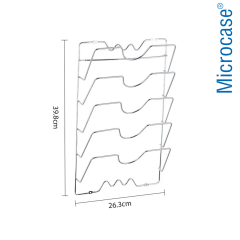 Microcase 5 Bölmeli Mutfak Düzenleyici Metal Tencere Kapağı Düzenleyici AL5716