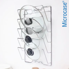 Microcase 5 Bölmeli Mutfak Düzenleyici Metal Tencere Kapağı Düzenleyici AL5716