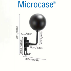 Microcase Motorcular için Duvara Monte Metal Elbise ve Kask Askılığı AL5711