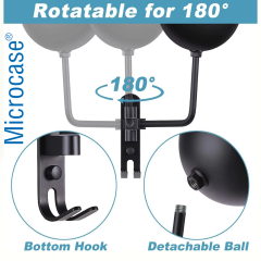 Microcase Motorcular için Duvara Monte Metal Elbise ve Kask Askılığı AL5711