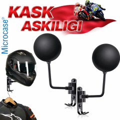 Microcase Motorcular için Duvara Monte Metal Elbise ve Kask Askılığı AL5711