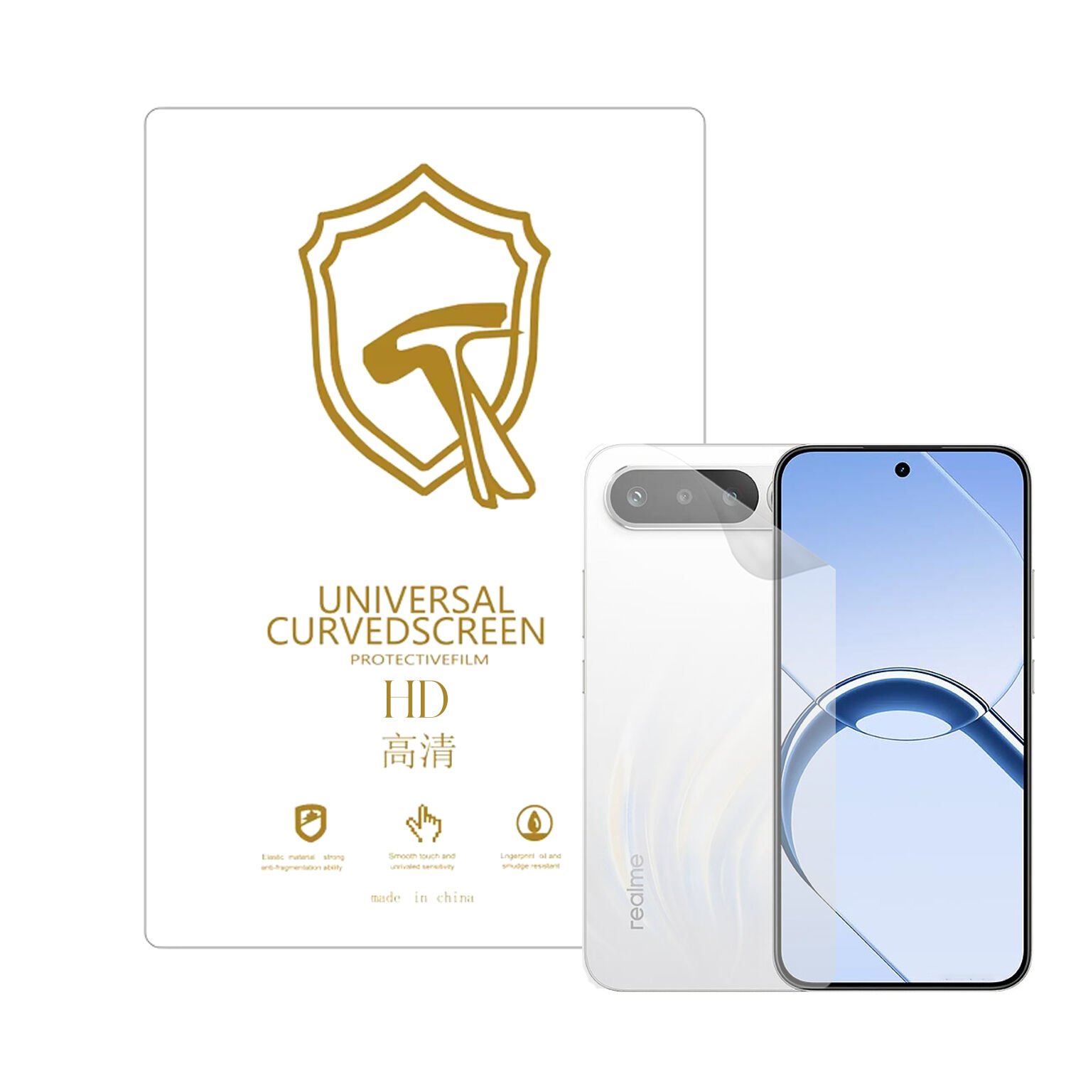 Microcase Realme 16 ile Uyumlu Full Tpu Nano Arka Ekran Koruma Filmi - EKM102
