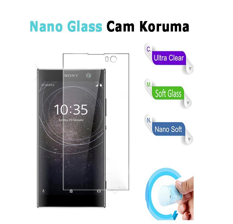 Sony Xperia XA2 Ultra Nano Glass Ekran Koruma Esnek Cam Filmi