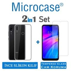 Xiaomi Redmi 7 0.2 mm İnce Silikon Kılıf + CAM (SEÇİN)
