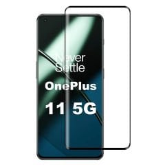 Microcase OnePlus 11 Global için 3D Curved Tam Kaplayan Kavisli Tempered Cam Ekran Koruyucu - AL3282