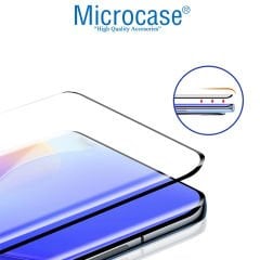 Microcase OnePlus 11 Global için 3D Curved Tam Kaplayan Kavisli Tempered Cam Ekran Koruyucu - AL3282