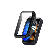 Microcase Huawei Band 10 için Ekran Korumalı Sert Rubber Kılıf - AL3173
