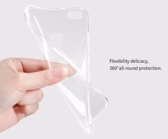 Huawei P10 Lite Ultra İnce Silikon Şeffaf Kılıf + Nano Glass