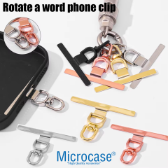 Microcase 360 Döner Başlıklı Telefon İp Askılıklar İçin Paslanmaz Çelik Tutacak Bağlantı Parçası - AL5142 3 ADET