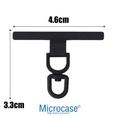 Microcase 360 Döner Başlıklı Telefon İp Askılıklar İçin Paslanmaz Çelik Tutacak Bağlantı Parçası - AL5142 3 ADET