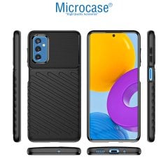 Microcase Samsung Galaxy M52 5G Thunder Serisi Darbeye Dayanıklı Silikon Kılıf - Siyah