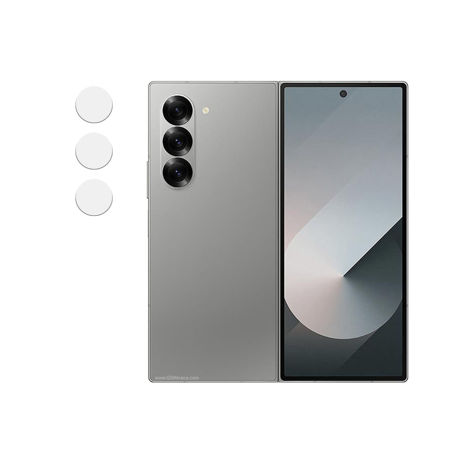 Microcase Samsung Galaxy Z Fold 6 Kamera Camı Lens Koruyucu Nano Esnek Film-AL3400