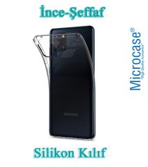Microcase Samsung Galaxy A81 İnce 0.2 mm Soft Silikon Kılıf - Şeffaf + Nano Esnek Ekran Koruma Filmi