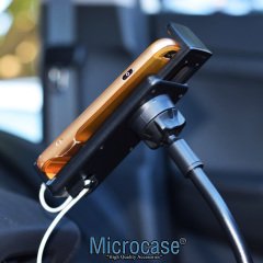 Microcase Araç İçi Bardaklıktan Monte Telefon ve Tablet Tutucu Siyah - Model AL2447