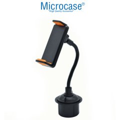 Microcase Araç İçi Bardaklıktan Monte Telefon ve Tablet Tutucu Siyah - Model AL2447