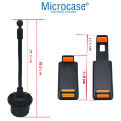 Microcase Araç İçi Bardaklıktan Monte Telefon ve Tablet Tutucu Siyah - Model AL2447