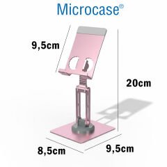 Microcase 360 Döner Başlıklı Alüminyum Katlanabilir Masaüstü Telefon Standı AL5414