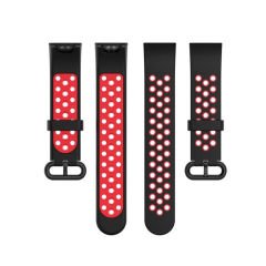 Microcase Xiaomi Mi Watch Lite için Delikli Silikon Kordon Kayış - KY66